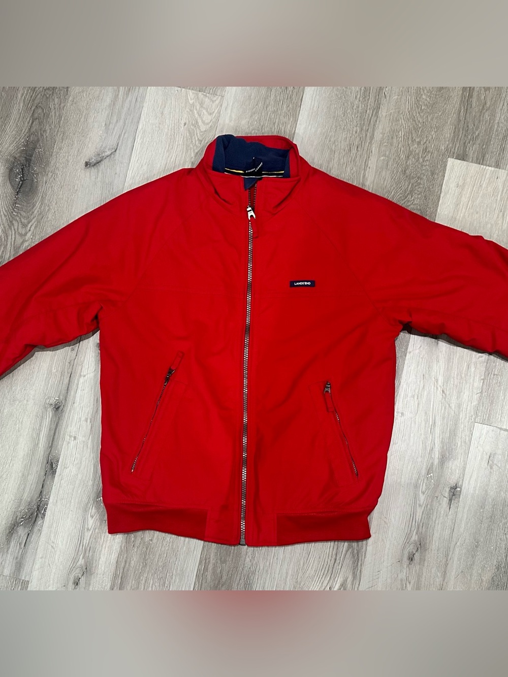 Vintage Lands' End Red Squall Jacket